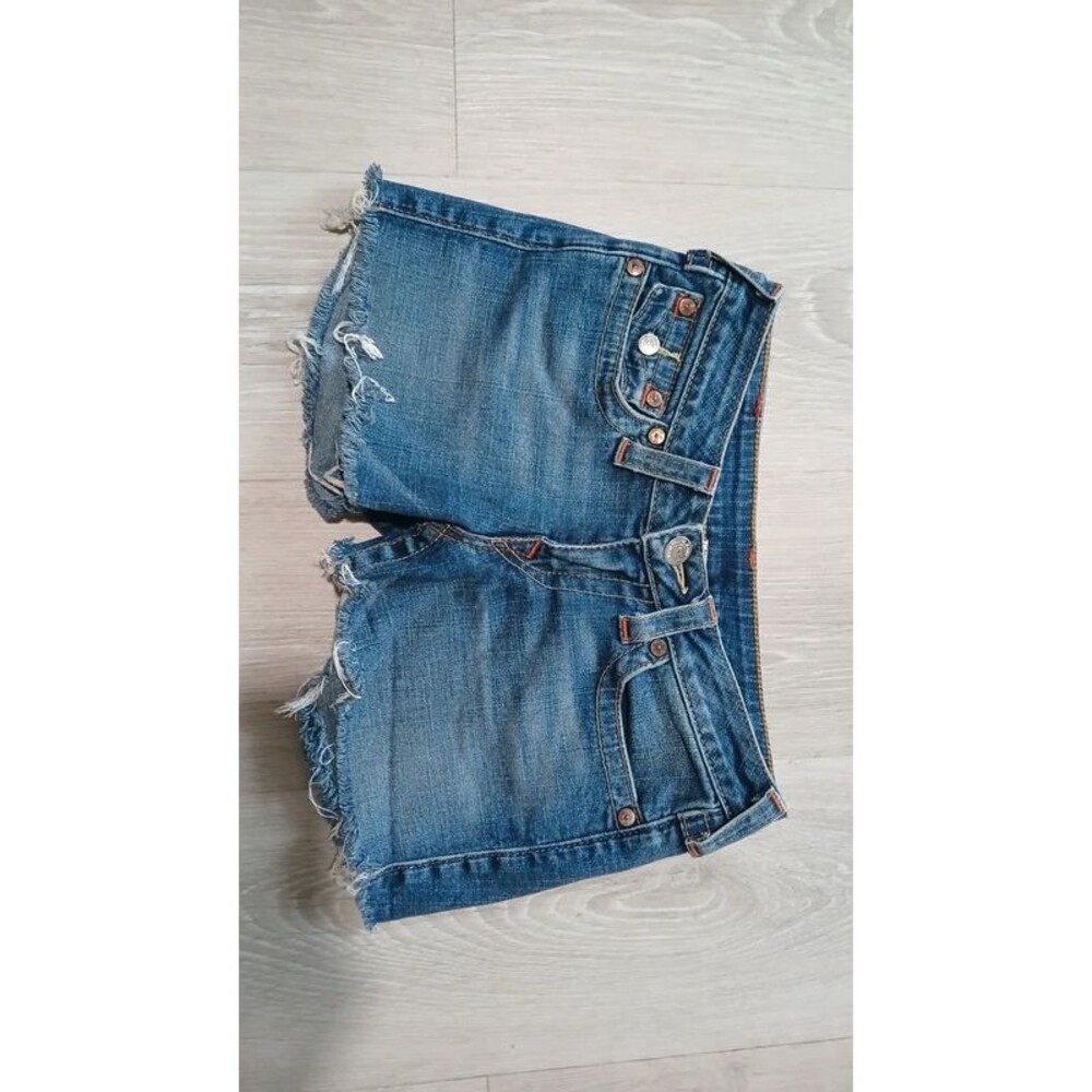 True Religion Sophie frayed shorts size 27